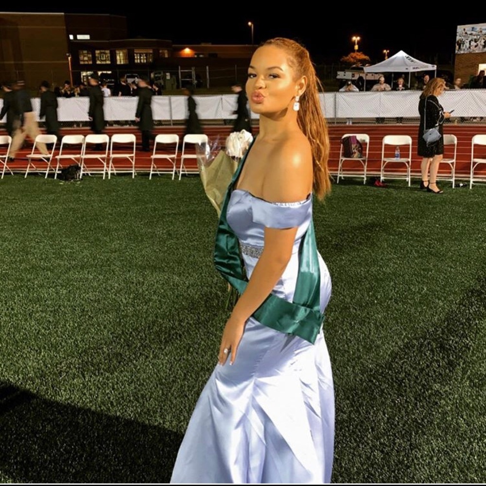 sky blue prom dress/ formal dress 🦋